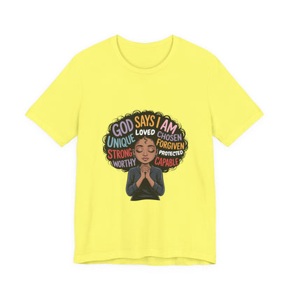 Inspirational Affirmation Tee, Motivational Shirt, Gift for Her, Positive Message T-Shirt, Self-Love Apparel