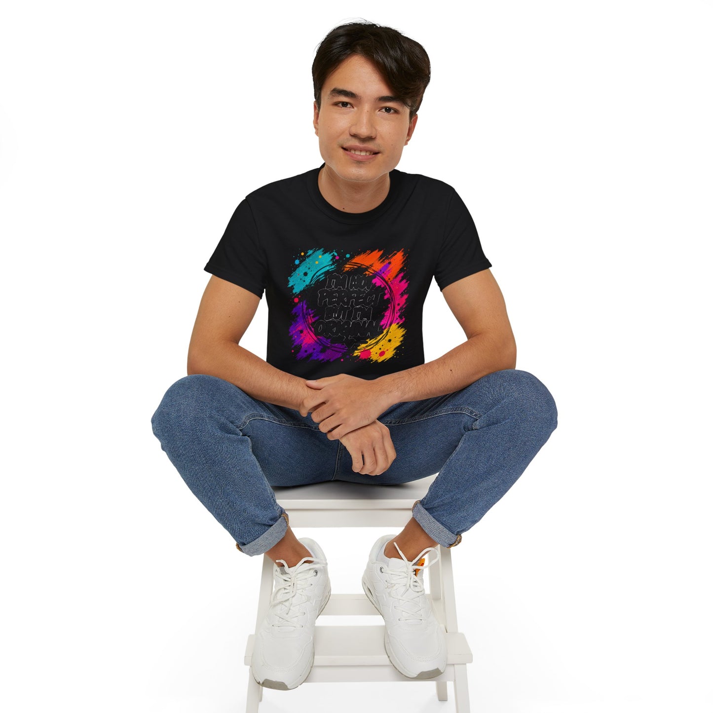 I'm Not Perfect But I'm Original Tee — Colorful Inspirational Cotton T-Shirt