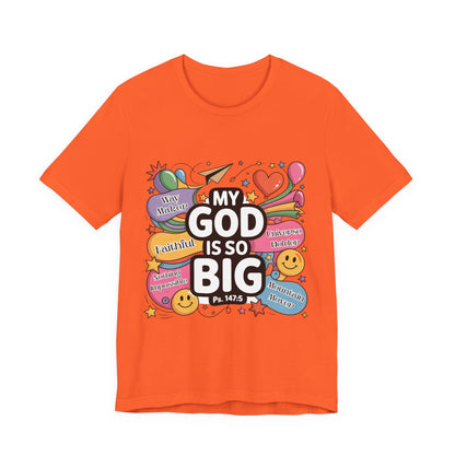 Colorful Faith-Inspired Unisex Tee, Inspirational T-Shirt for Church, Religious Gift, Everyday Wear, Fun Graphic Tee, Christian Apparel