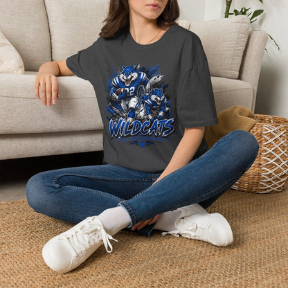 Varnado High School Wildcats Football Mascot T-Shirt