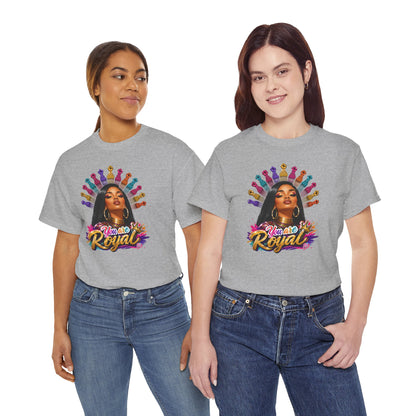 You Are Royal Graphic Tee — Empowering Black Queen Portrait T‑Shirt