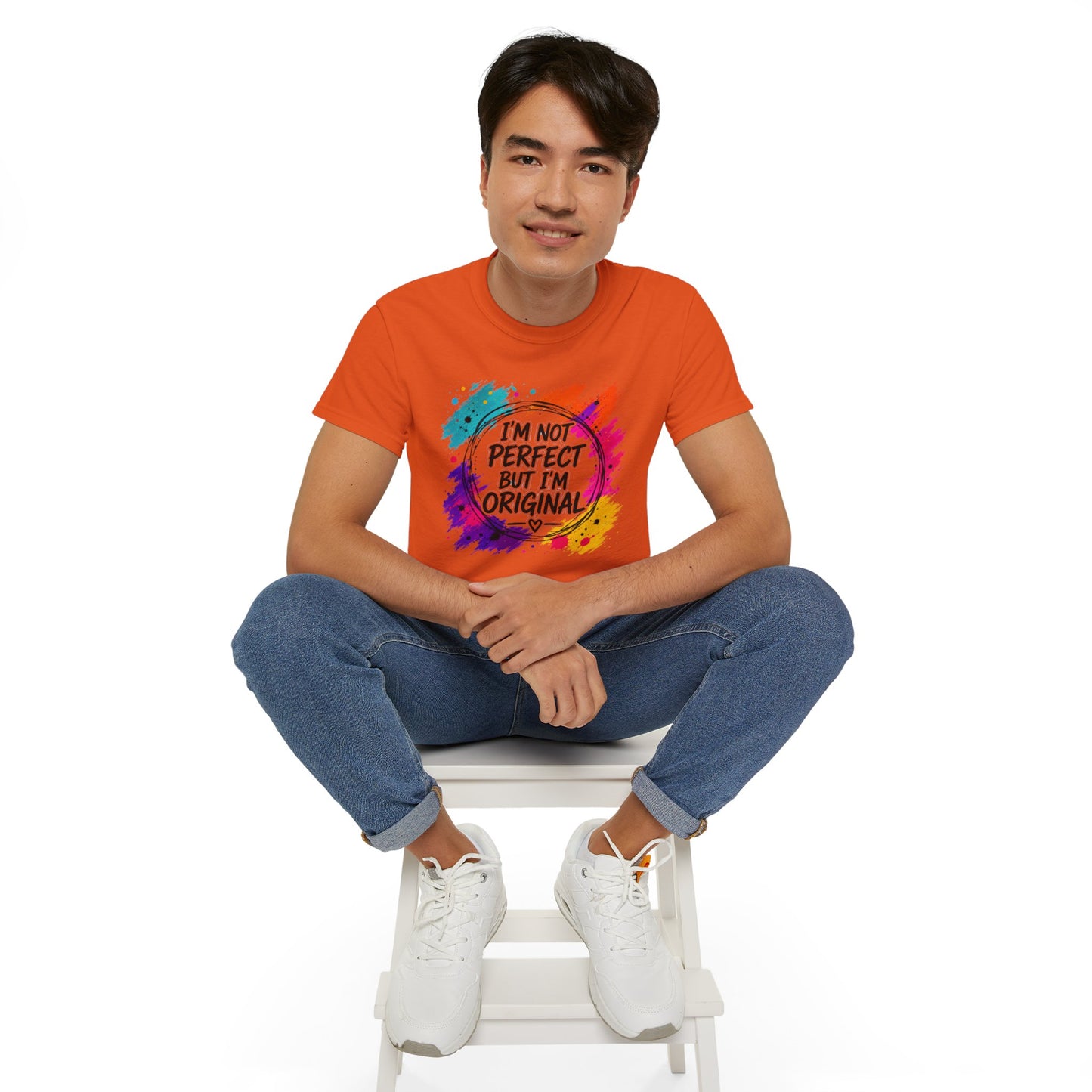 I'm Not Perfect But I'm Original Tee — Colorful Inspirational Cotton T-Shirt