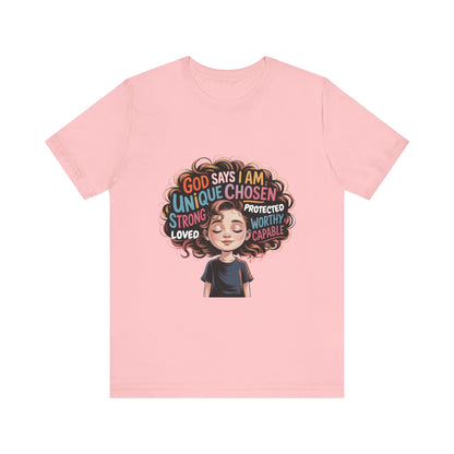 Empowering Message Tee, Unisex Jersey T-Shirt, Inspirational Clothing, Gifts for Teens, Self-Love Apparel, Motivational Wear