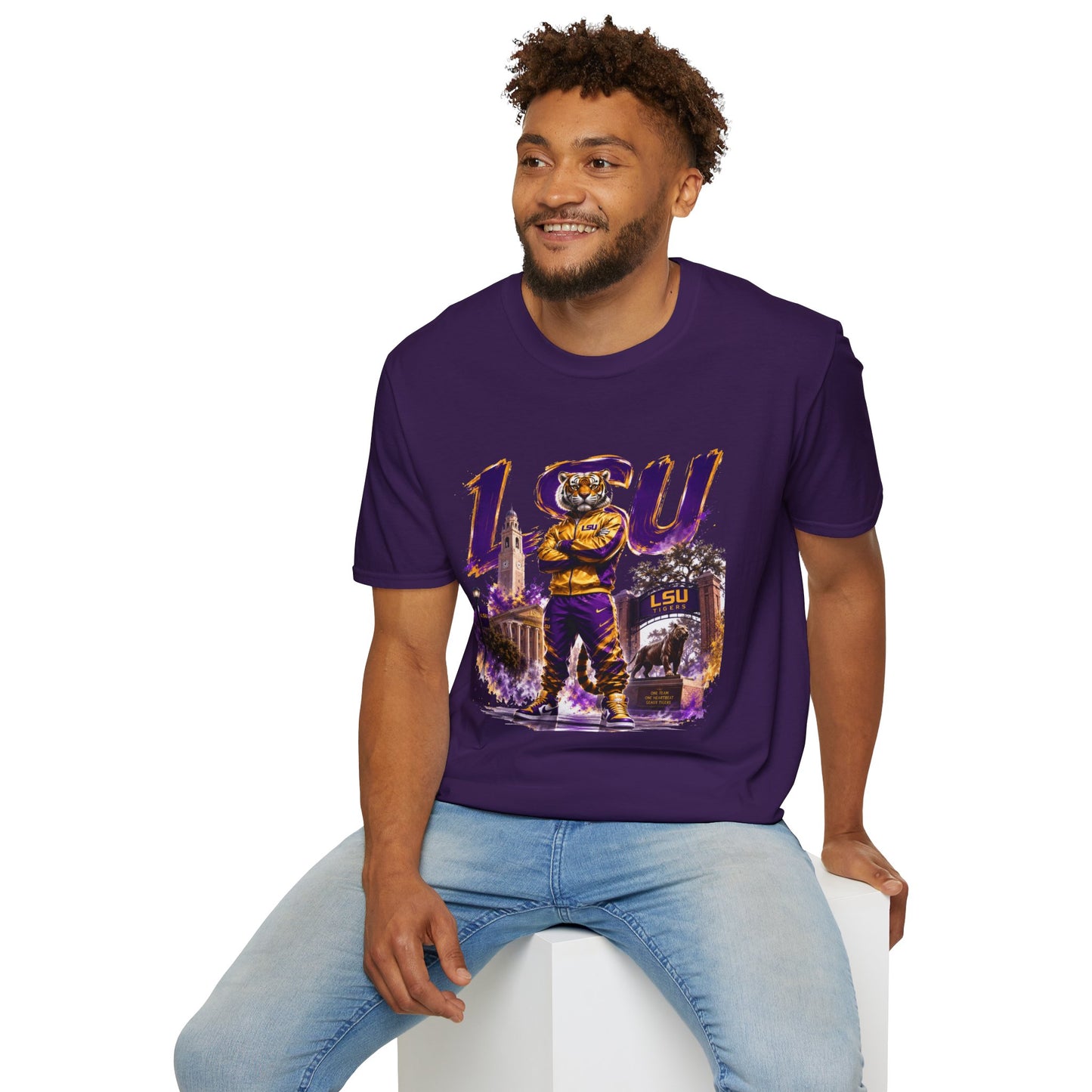 LSU Tiger Mascot T-Shirt – College Football Game Day Tee