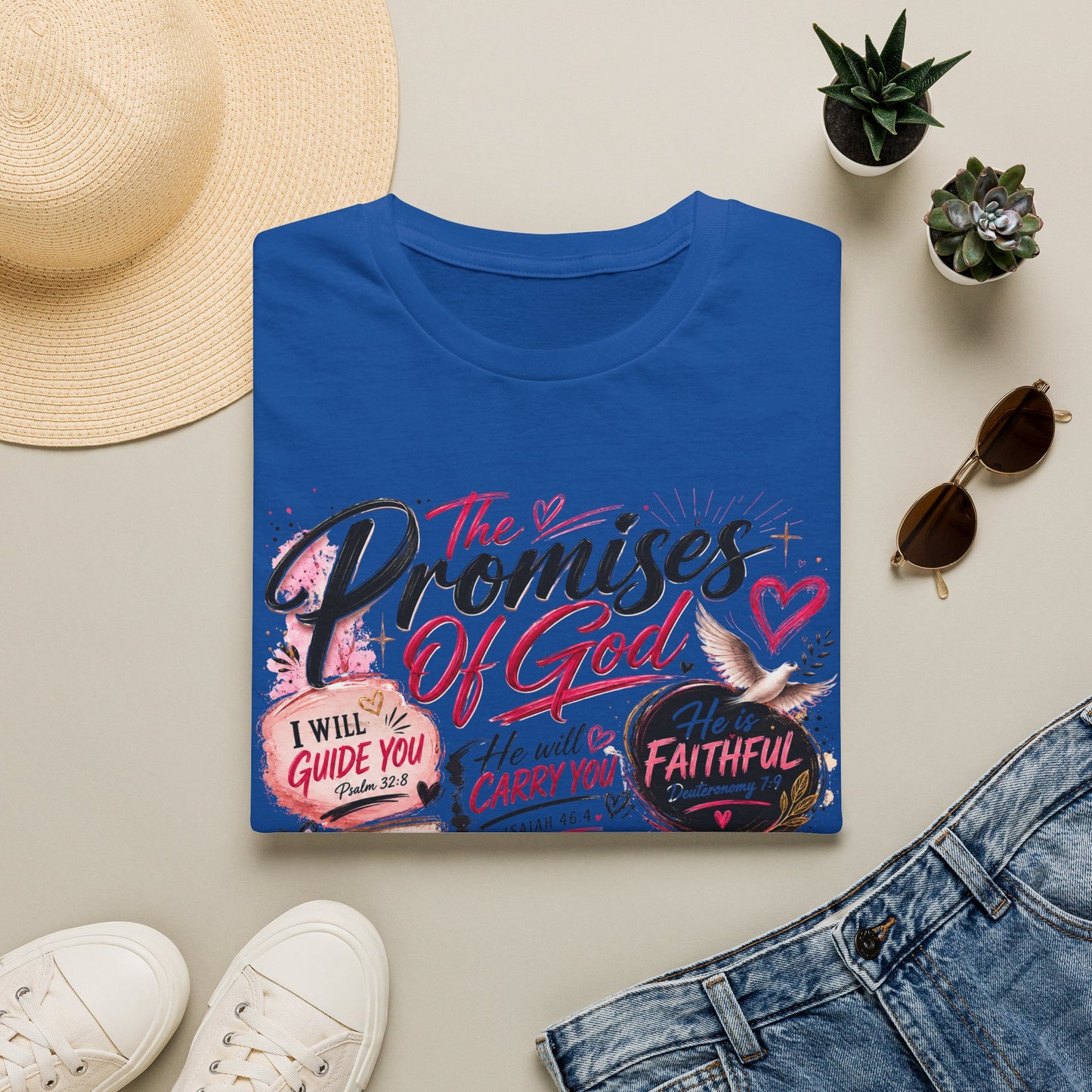 T-Shirt — "The Promises of God" Christian Faith Graphic Tee