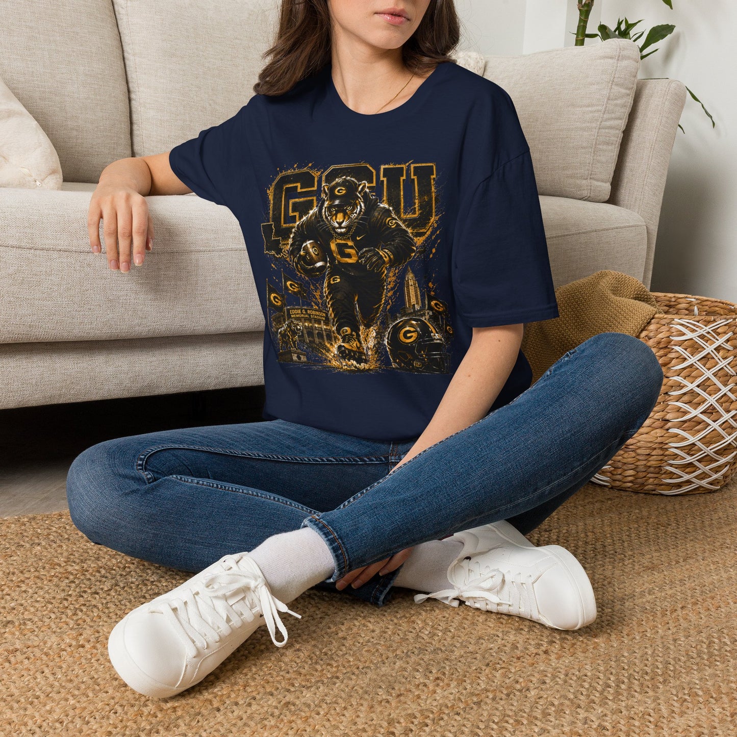 GSU (Grambling) T-Shirt — Vintage Collegiate Football Spirit Tee