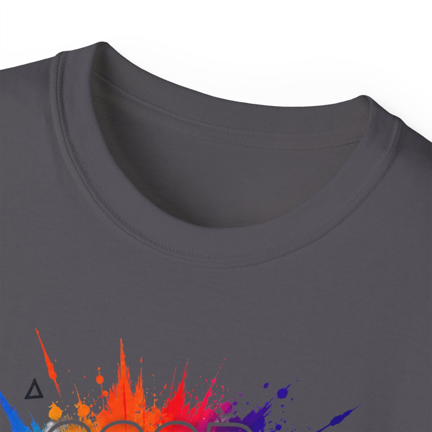 Good Energy Only T-Shirt — Colorful Splash Graphic Tee
