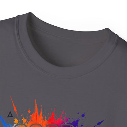 Good Energy Only T-Shirt — Colorful Splash Graphic Tee