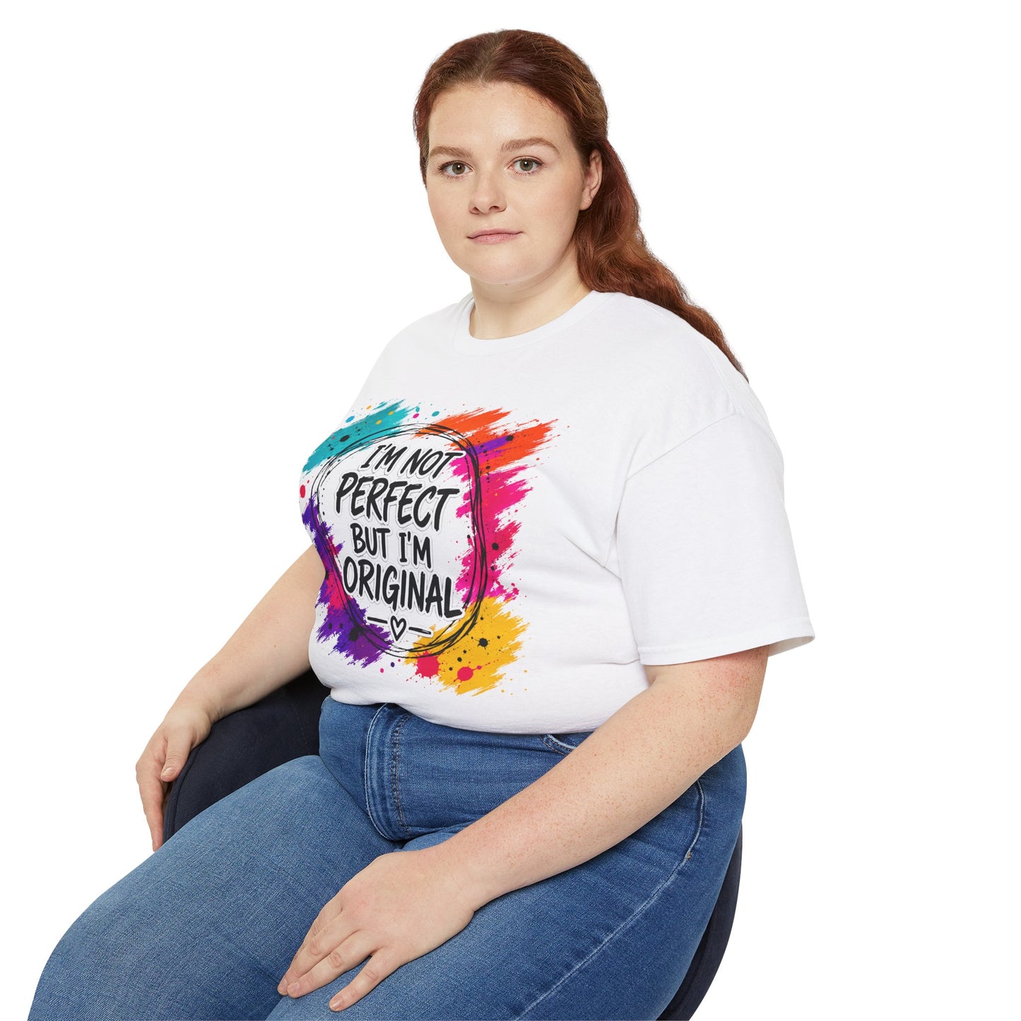 I'm Not Perfect But I'm Original Tee — Colorful Inspirational Cotton T-Shirt
