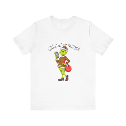 Grinch-Inspired Unisex Jersey Tee, Holiday T-Shirt, Christmas Gift, Fun Graphic Tee, Festive Apparel, Grinch Lover Merch