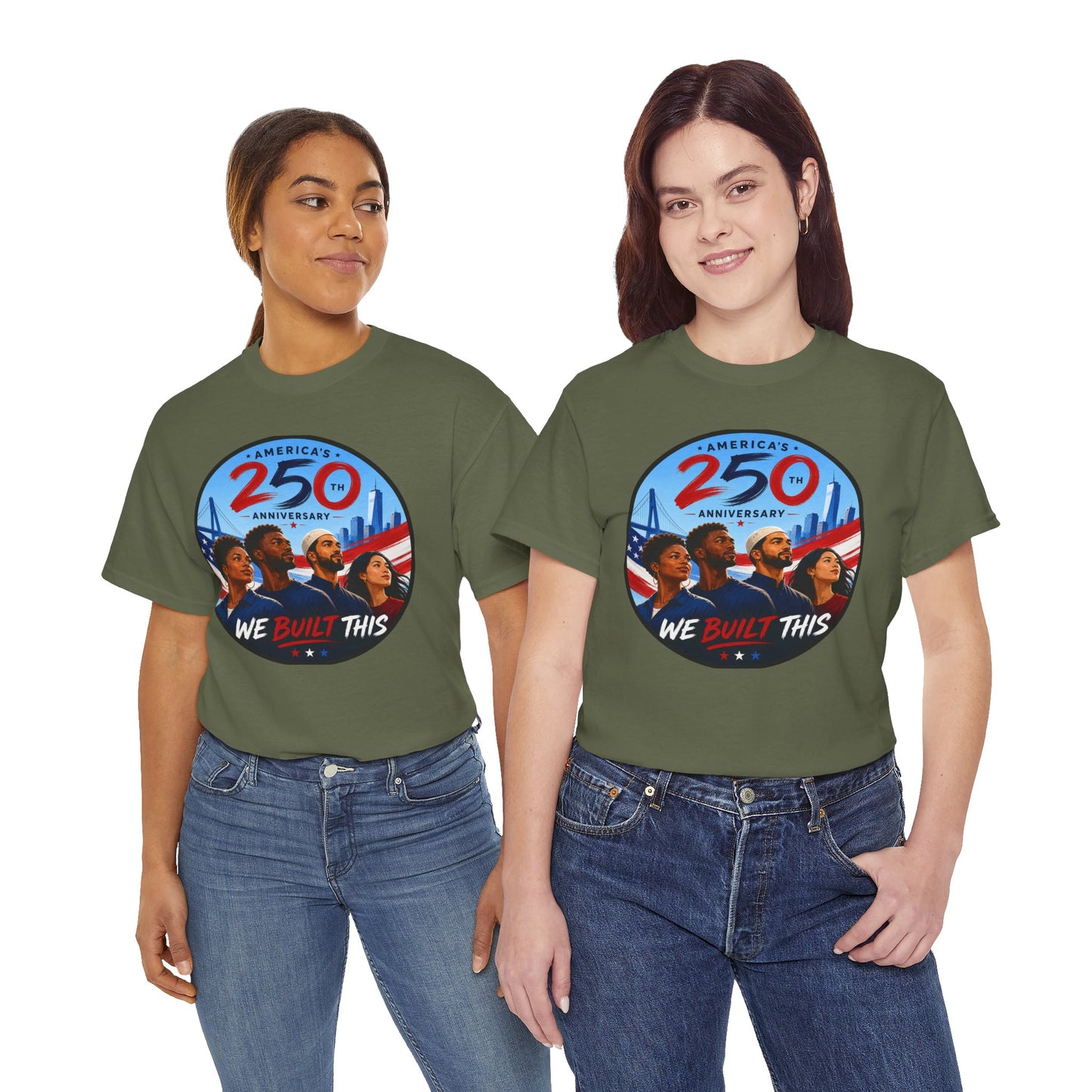 "We Built This" 250th Anniversary American Heritage Tee