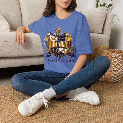 Gamma Rho Crest T-Shirt — Founded Shield Sorority Tee