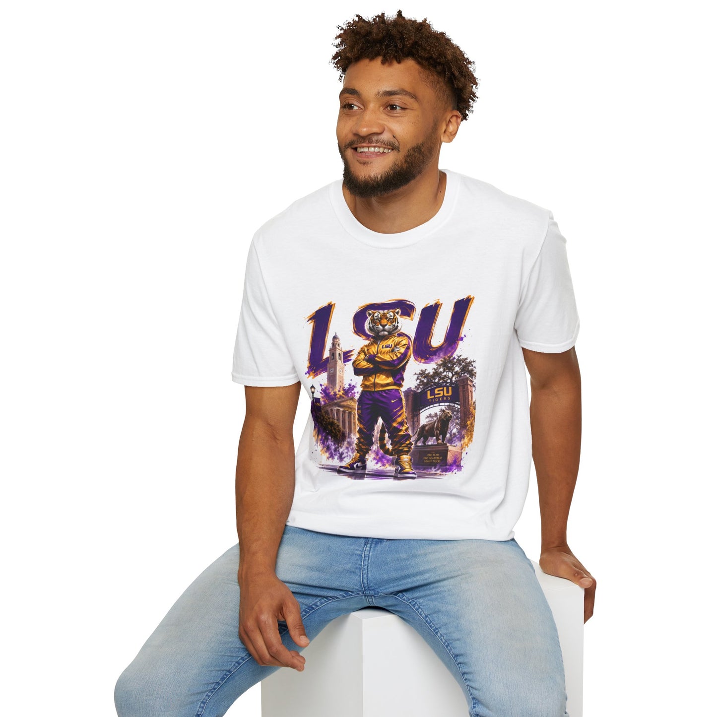 LSU Tiger Mascot T-Shirt – College Football Game Day Tee