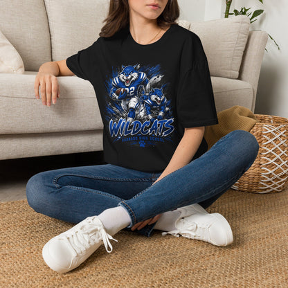 Varnado High School Wildcats Football Mascot T-Shirt