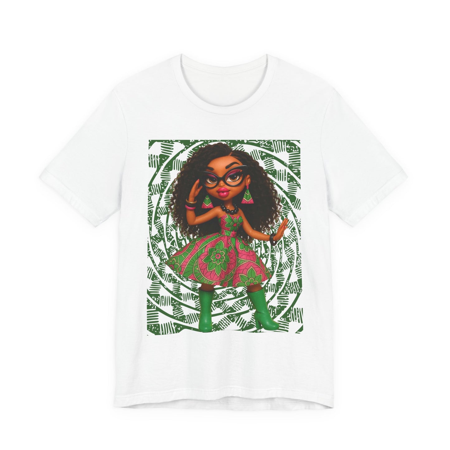 Stylish Short Sleeve Tee with Whimsical Design, Fashion T-Shirt, Casual Wear, Gift for Friends, Birthday Celebration