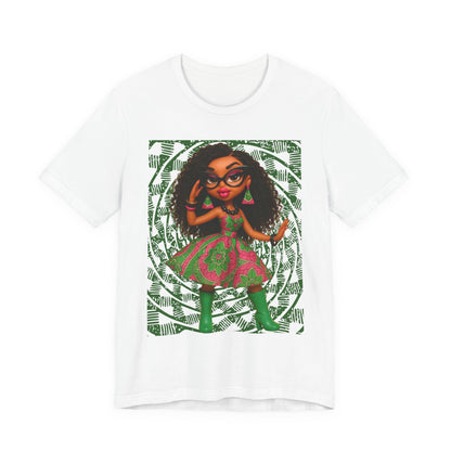 Stylish Short Sleeve Tee with Whimsical Design, Fashion T-Shirt, Casual Wear, Gift for Friends, Birthday Celebration