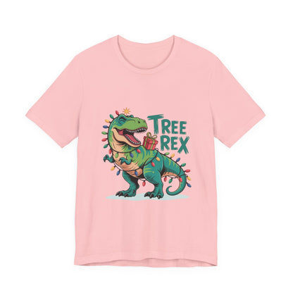 Dino Christmas Tee, Tree Rex Unisex Shirt, Fun Holiday Gift, Cute Dinosaur Apparel, Family Christmas Shirt, Festive Tee