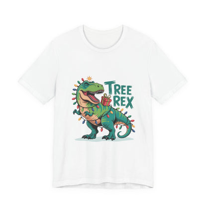 Dino Christmas Tee, Tree Rex Unisex Shirt, Fun Holiday Gift, Cute Dinosaur Apparel, Family Christmas Shirt, Festive Tee