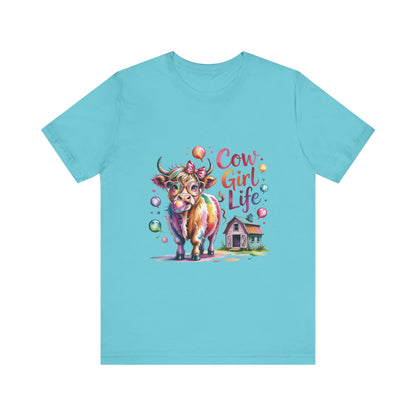 Cowgirl Life Tee - Cute Fun Cow Design, Perfect for Country Lovers, Gift for Farm Enthusiasts, Festive Cowgirl Event Attire, Everyday [...]