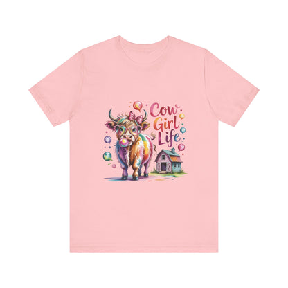Cowgirl Life Tee - Cute Fun Cow Design, Perfect for Country Lovers, Gift for Farm Enthusiasts, Festive Cowgirl Event Attire, Everyday [...]