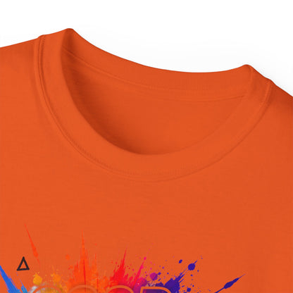 Good Energy Only T-Shirt — Colorful Splash Graphic Tee