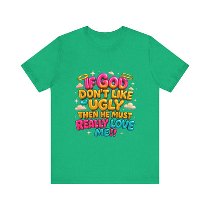 Colorful Religious Tee, Unisex T-Shirt, Funny Christian Shirt, Gift for Faith Lovers, Casual Wear, Church Outfits
