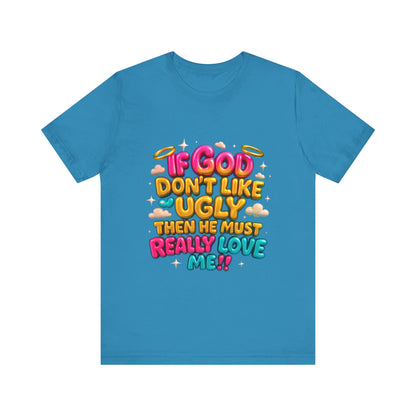 Colorful Religious Tee, Unisex T-Shirt, Funny Christian Shirt, Gift for Faith Lovers, Casual Wear, Church Outfits