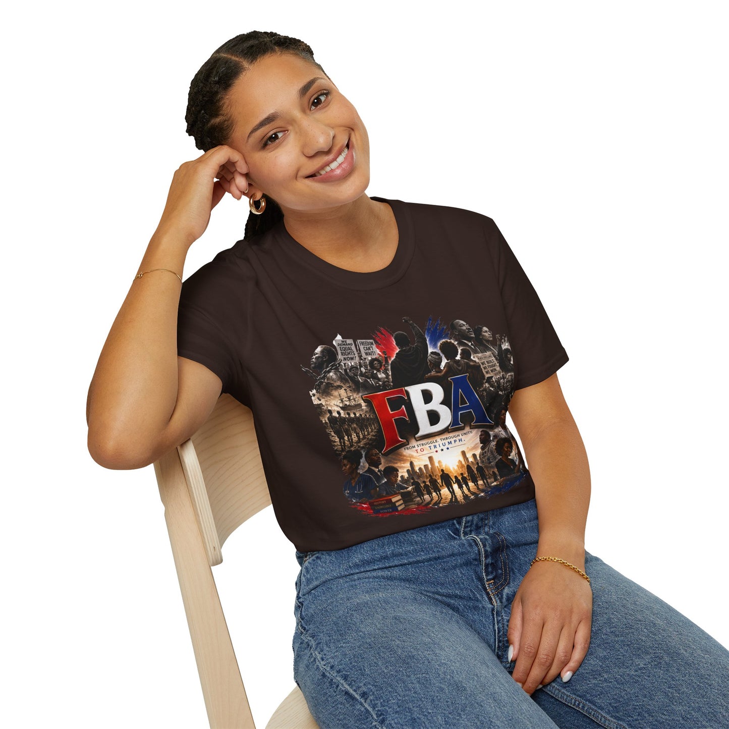 FBA Collage Tee (Red, White & Blue)