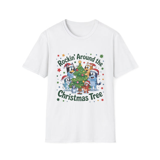 Rockin' Around the Christmas Tree T-Shirt, Holiday Tee, Christmas Gift, Family Matching Outfit, Seasonal Wear, Festive Apparel