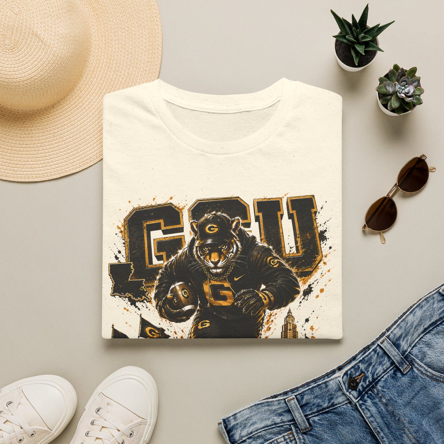 GSU (Grambling) T-Shirt — Vintage Collegiate Football Spirit Tee