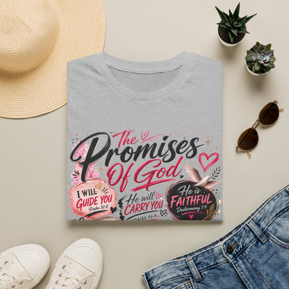 T-Shirt — "The Promises of God" Christian Faith Graphic Tee